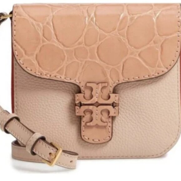 Tory Burch McGraw Embossed Crossbody Purse - Beautiful Condition!!